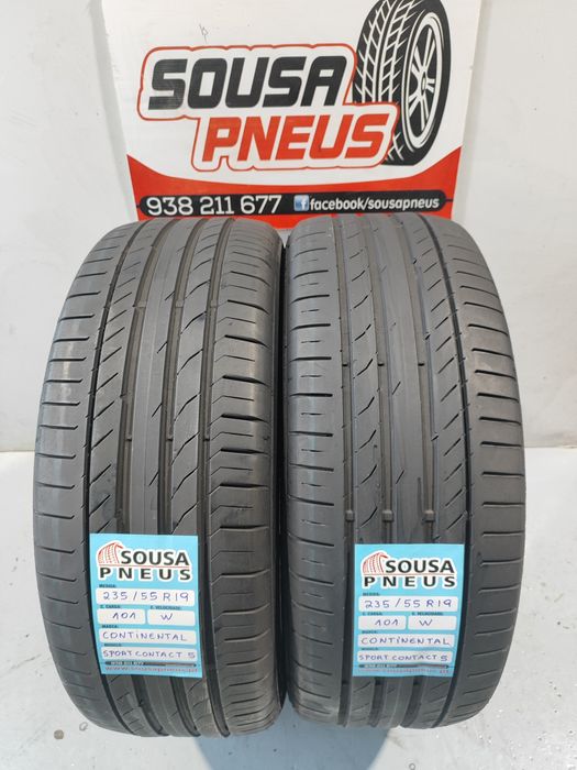 2 pneus como novos 235-55R19 Continental - Oferta da entrega all