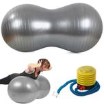 Piłka GIMNASTYCZNA FITNESS Rehabilitacyjna PODWÓJNA + Pompka 90/40cm