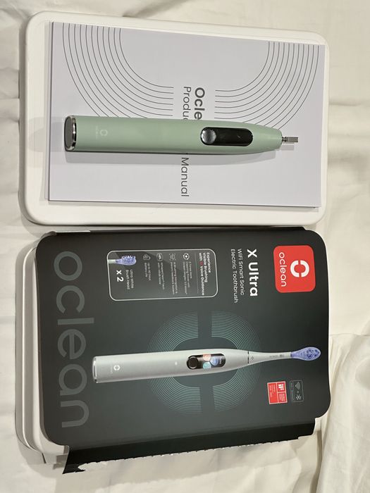 Szczoteczka soniczna Oclean X Ultra zielona uszkodzona