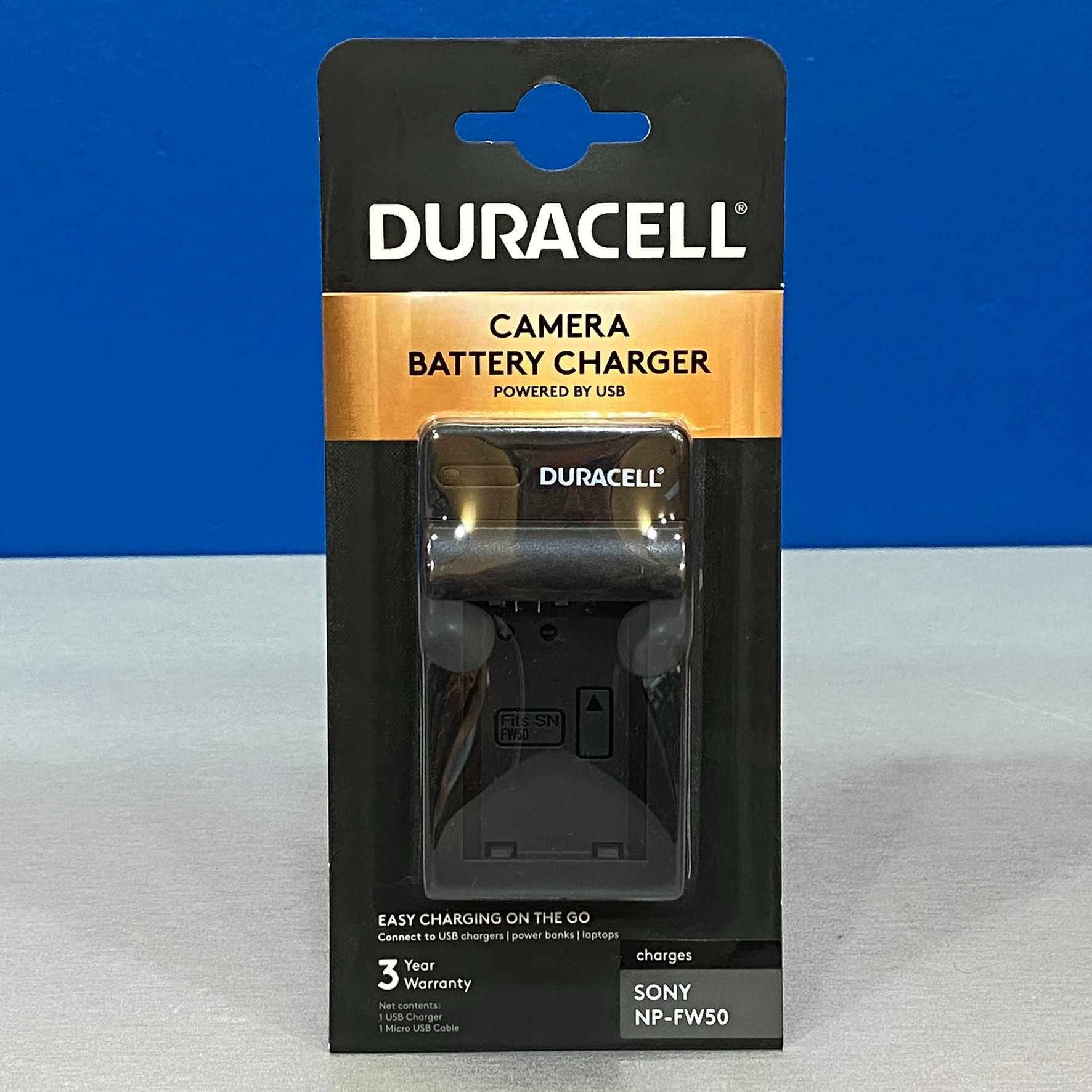 Carregador Duracell (BC-TRW) - Bateria Sony NP-FW50 (A5000/ A6000/ A7)