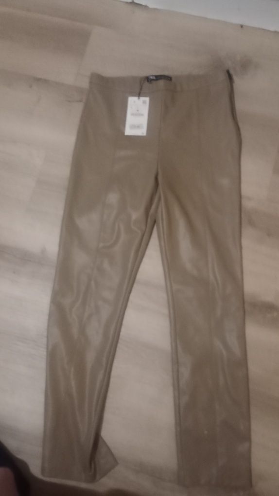 Nowe spodnie Zara eko skóra