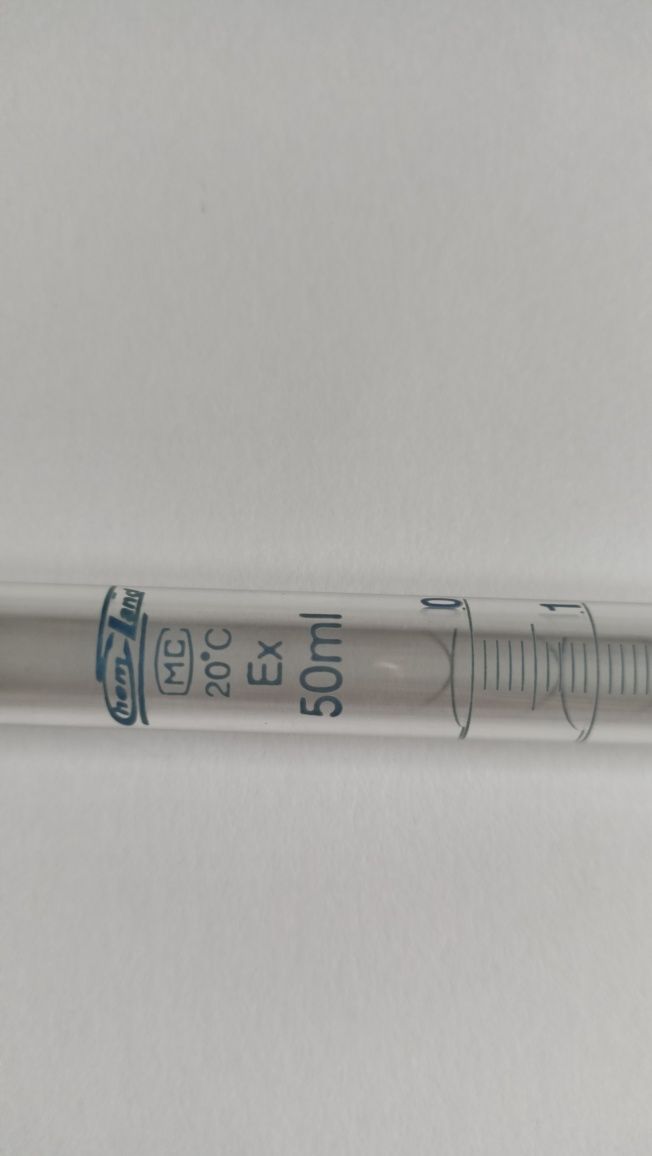 Biureta prosta kl.A teflonowy kran 50 ml