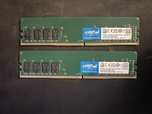 RAM DDR4 Crucial 16GB (8gb x 2) 2666MHz