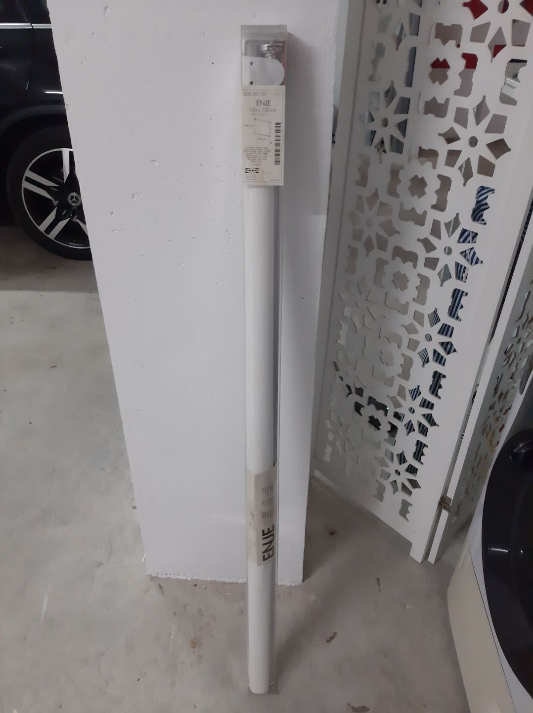 Estore de rolinho branco opaco