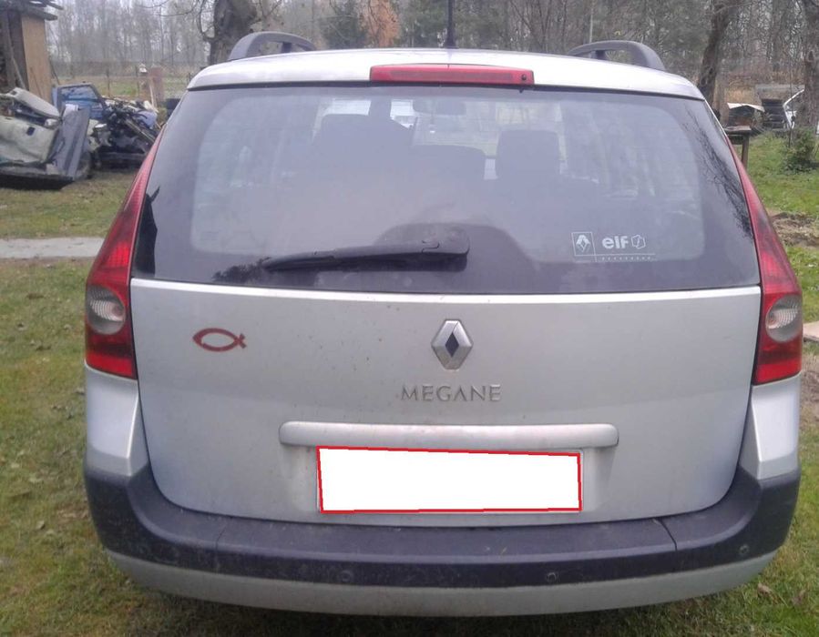Reno Renault Megane 2 Kombi NV632 Zderzak Tył Czujniki PDC Lampy