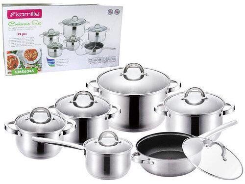 Набор посуды 12 предметов матовый, тяжелый ( Польша, ) . Kamille