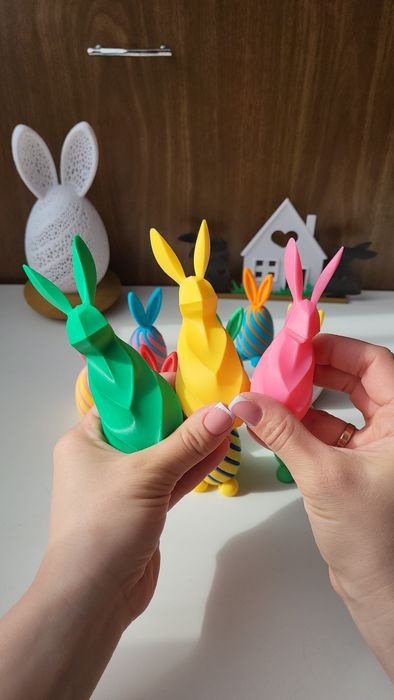 Подарунки антистрес кролик нічник декор з 3д друк пружинки