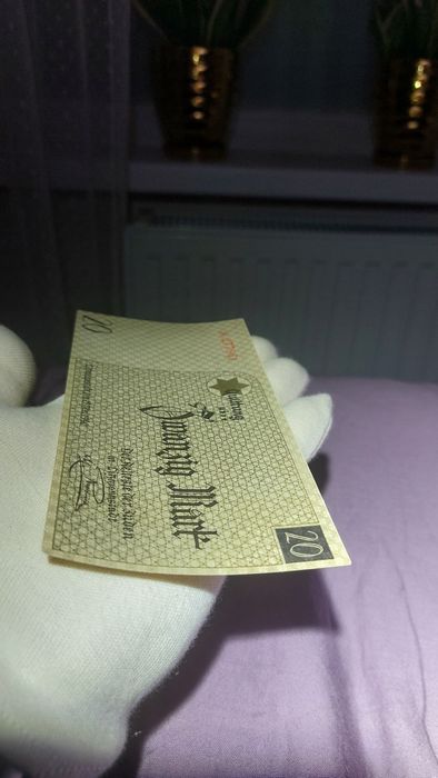 20 Marek 1940 Getto Stan UNC 1 Najrzadszy typ numeratora Unikat Okazja