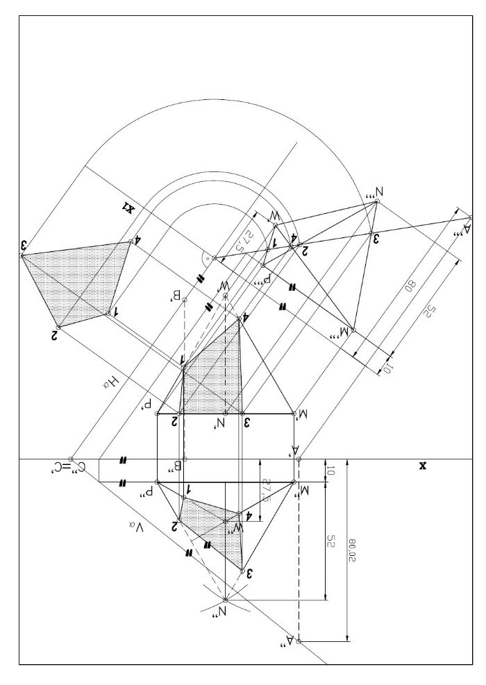 geometria wykreślna, korepetycje, rysunki  i perspektywa malarska