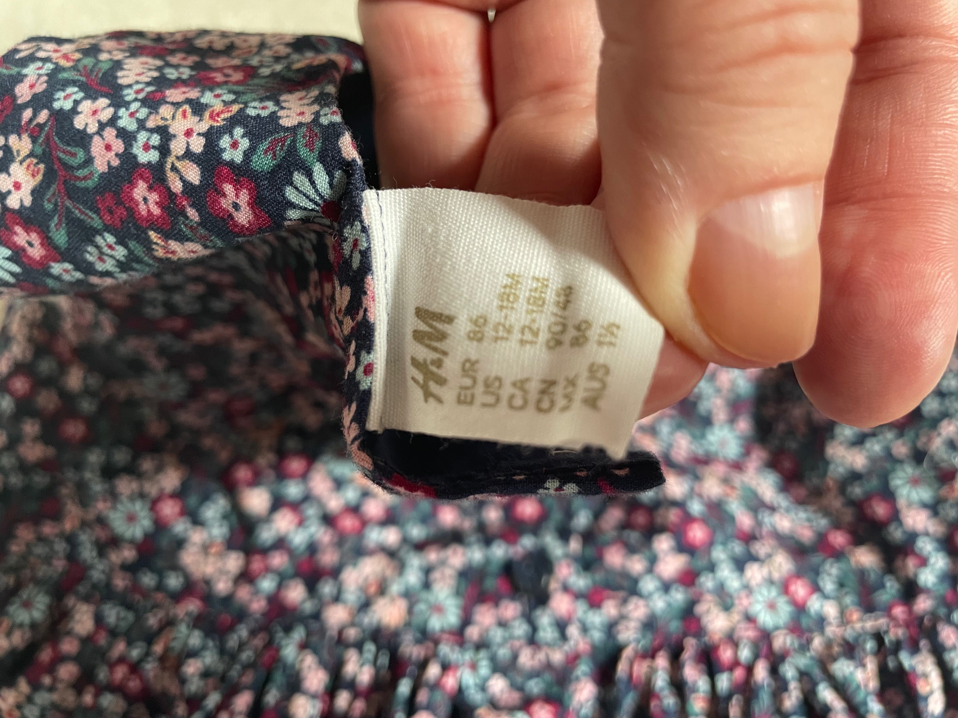 Sukienka letnia dziecięca r.86 H&M