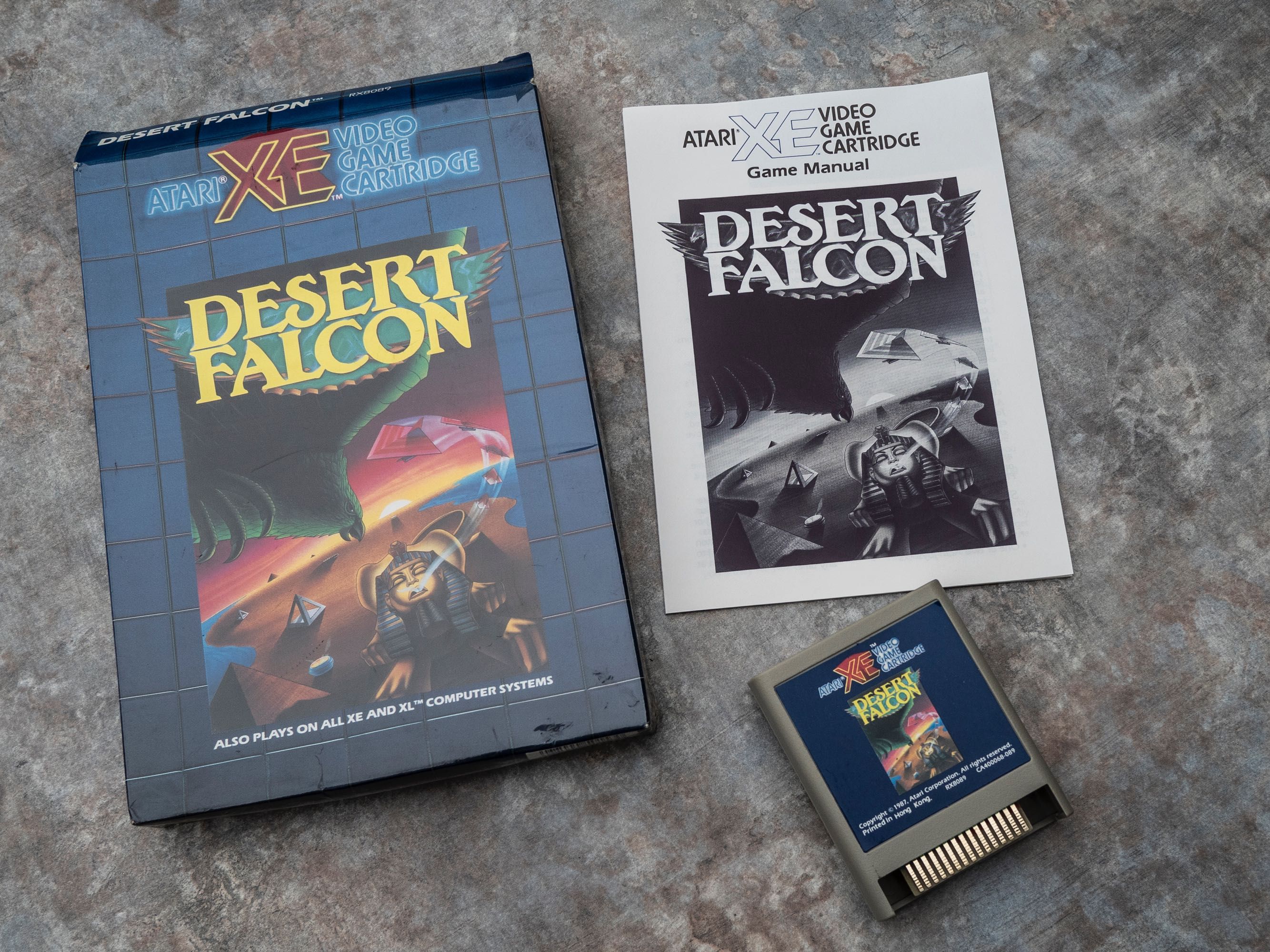 Gra Atari Desert Falcon (cartridge w pudełku)