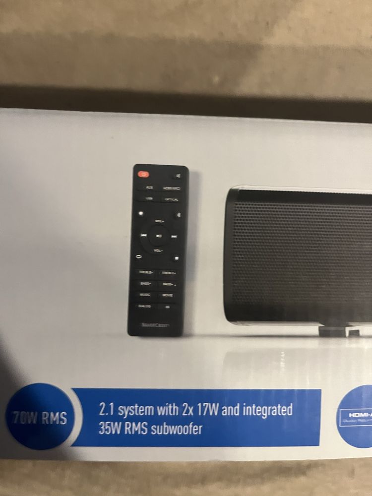 Soundbar z blth 5.0, HDMI, HDMI-ARC, Toslink (optyk), USB, aux-in jack