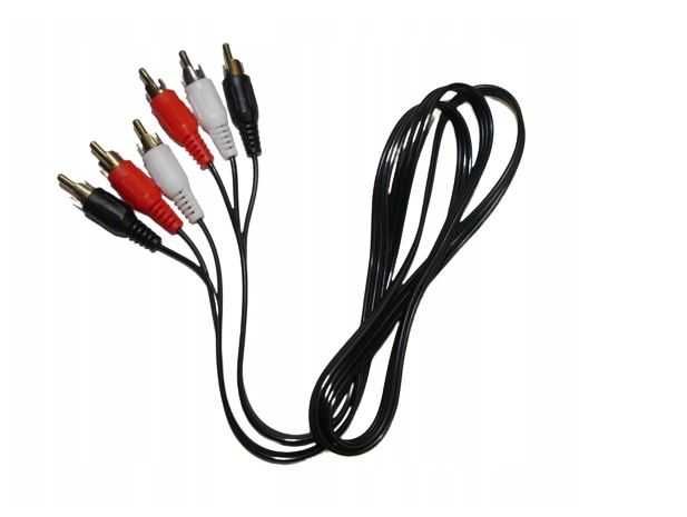 3sztuki x kabel przewód RCA x RCA RGB 3xRCA Chinch