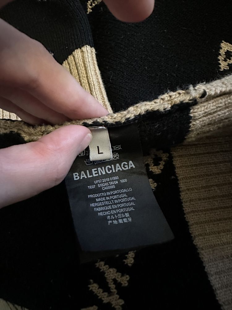 Balenciaga sweter oryginalny L meski welna