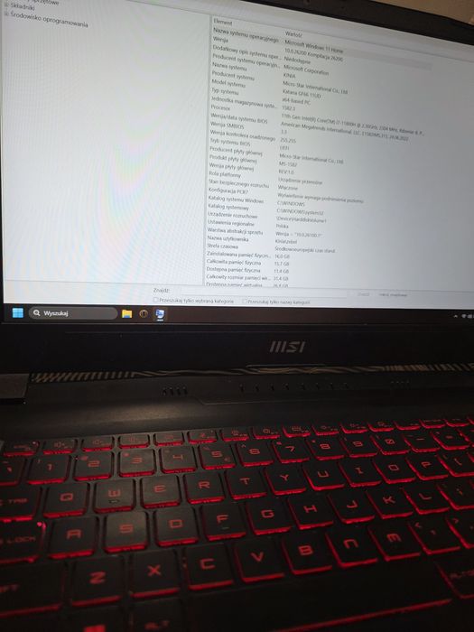 Laptop Gamingowy MSI Katana GF66