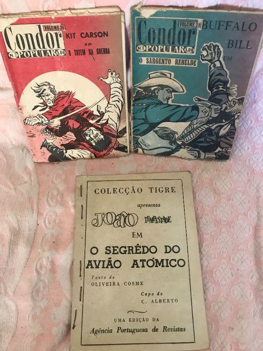 Livros Coleção BD Condor, Falcão, Tigre e Águia