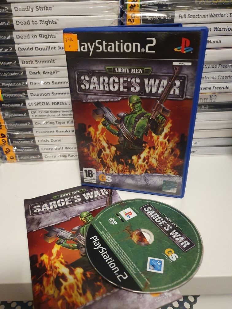 Gra gry ps2 playstation 2 Army Men Sarge's War unikat