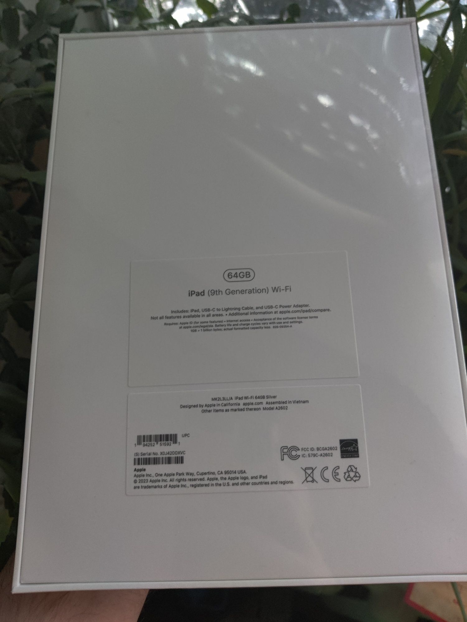 Новый планшет Apple Ipad 9gen 64 gb Wi-Fi silver iphone