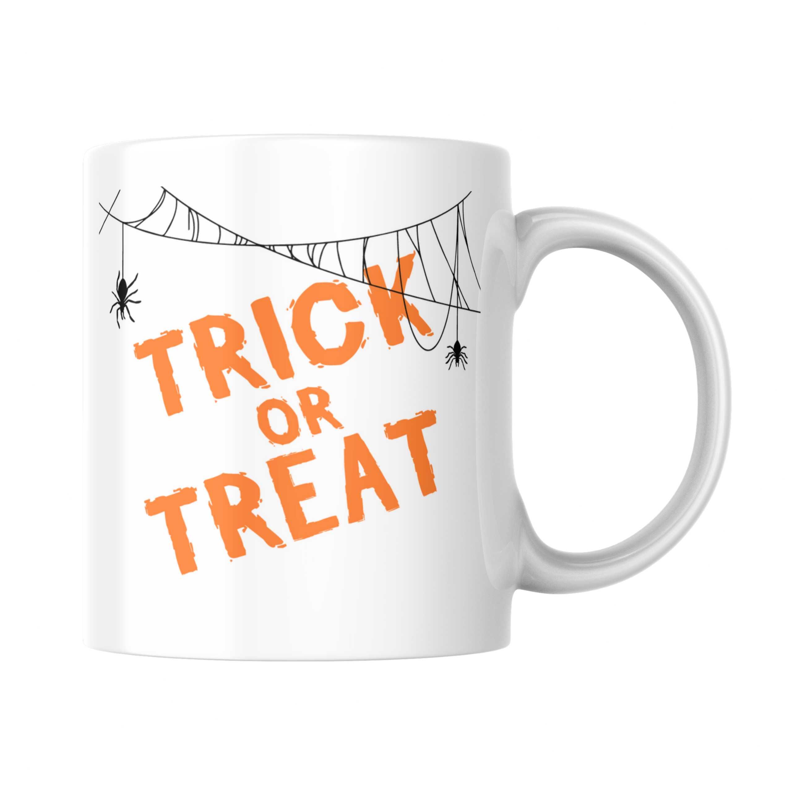 Kubek Halloween pająk Trick or treat impreza prezent