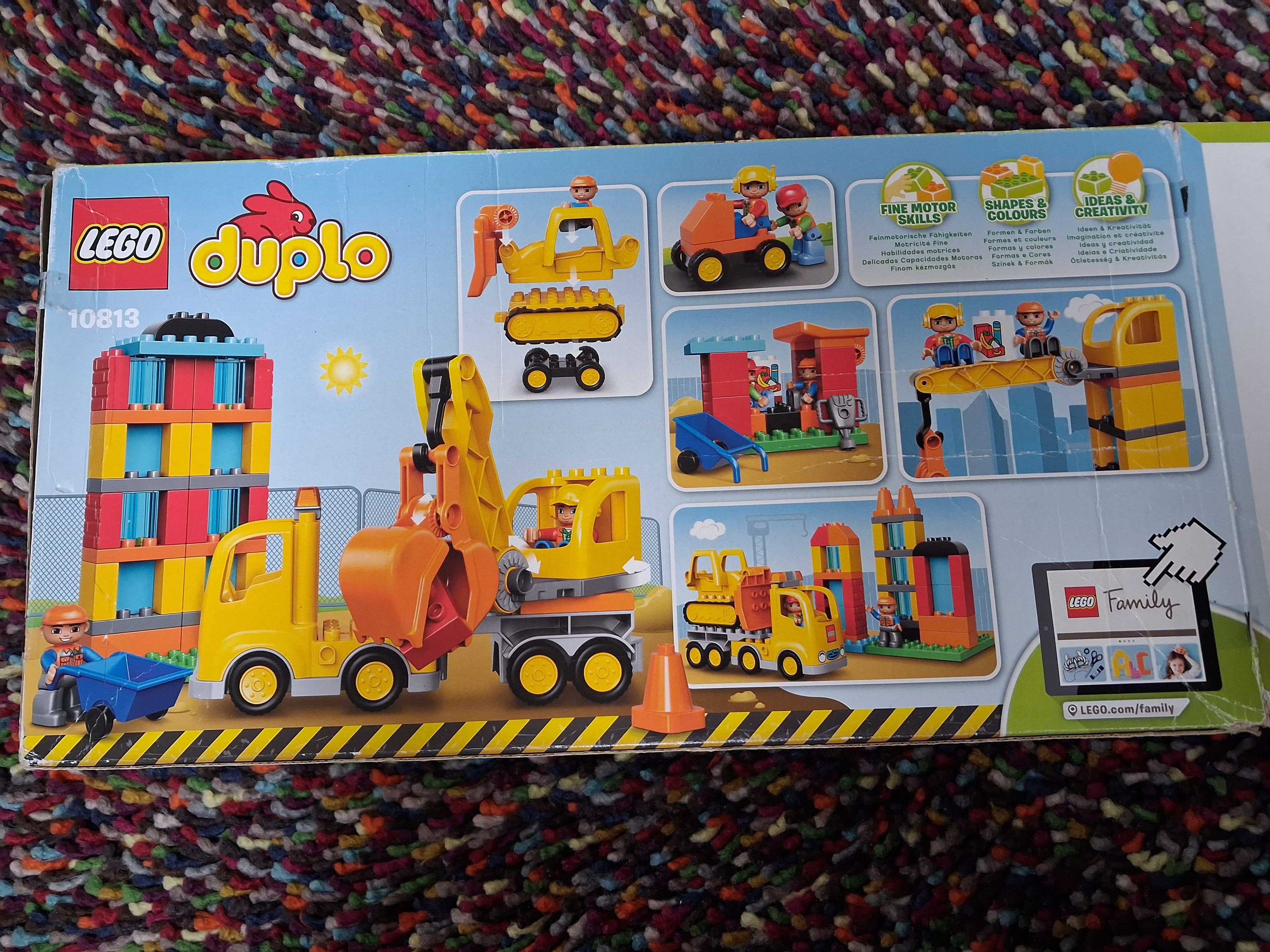 Lego duplo 10813 wielka budowa dźwig koparka wywrotka ciężarówka