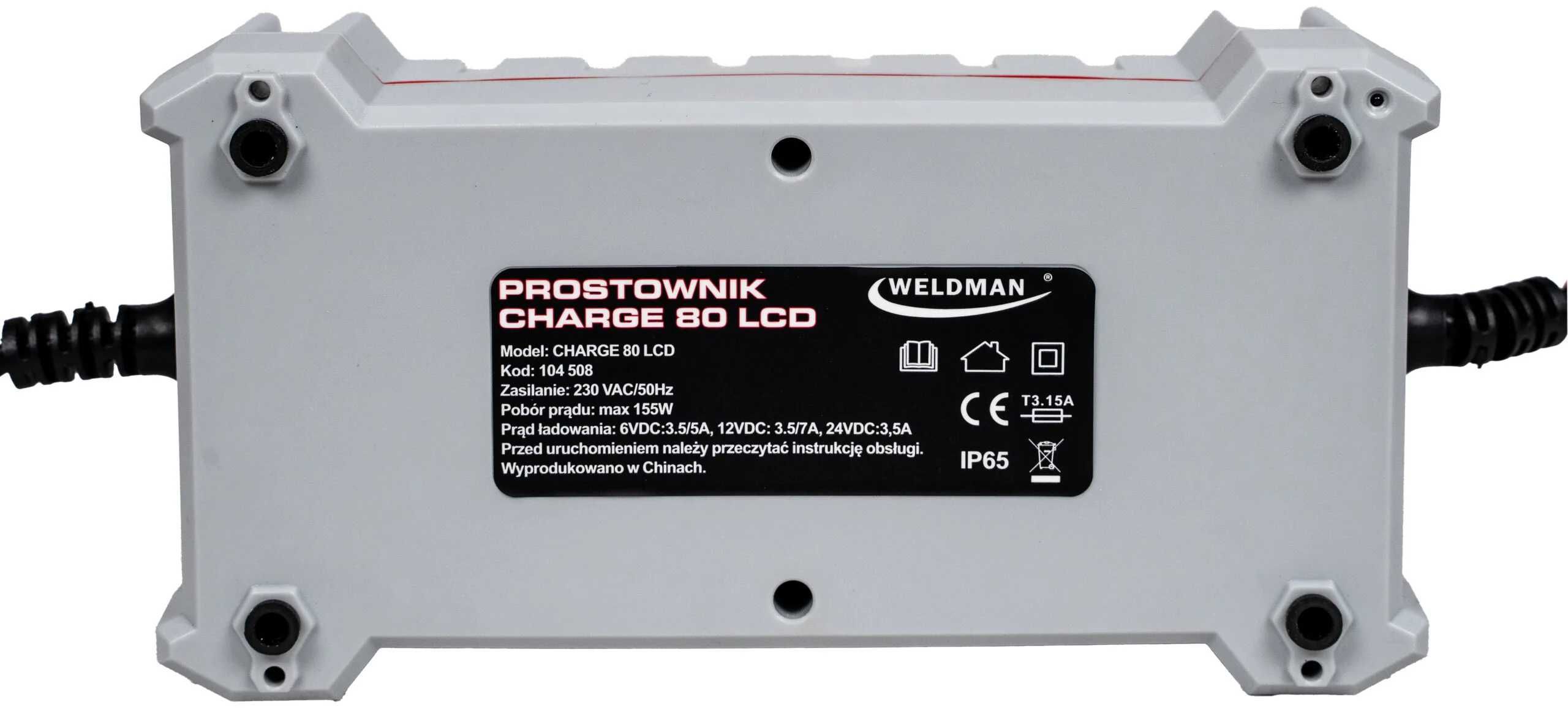 Prostownik Inteligentny WELDMAN CHARGE 80 LCD