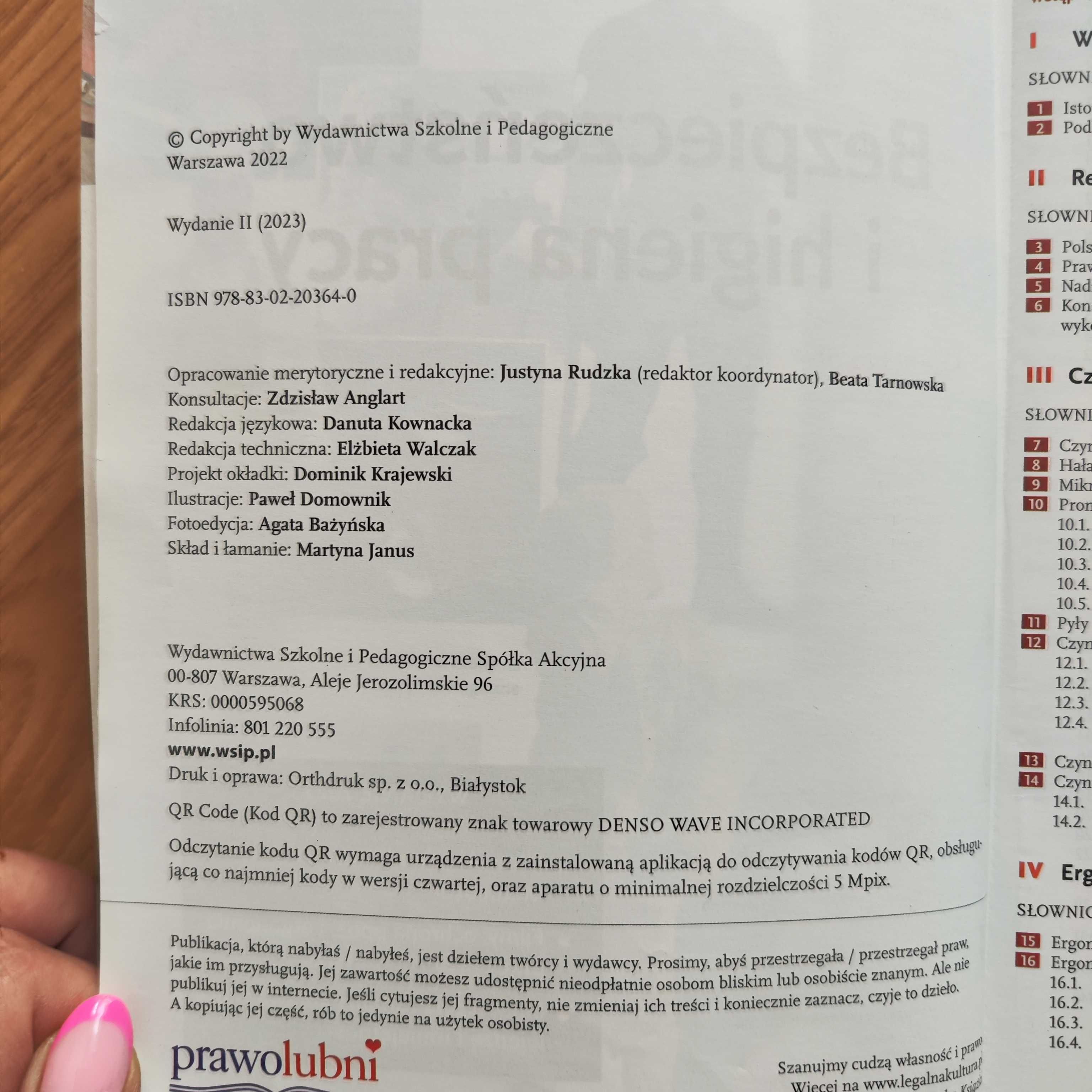 Bezpieczeństwo i higiena pracy 2023
