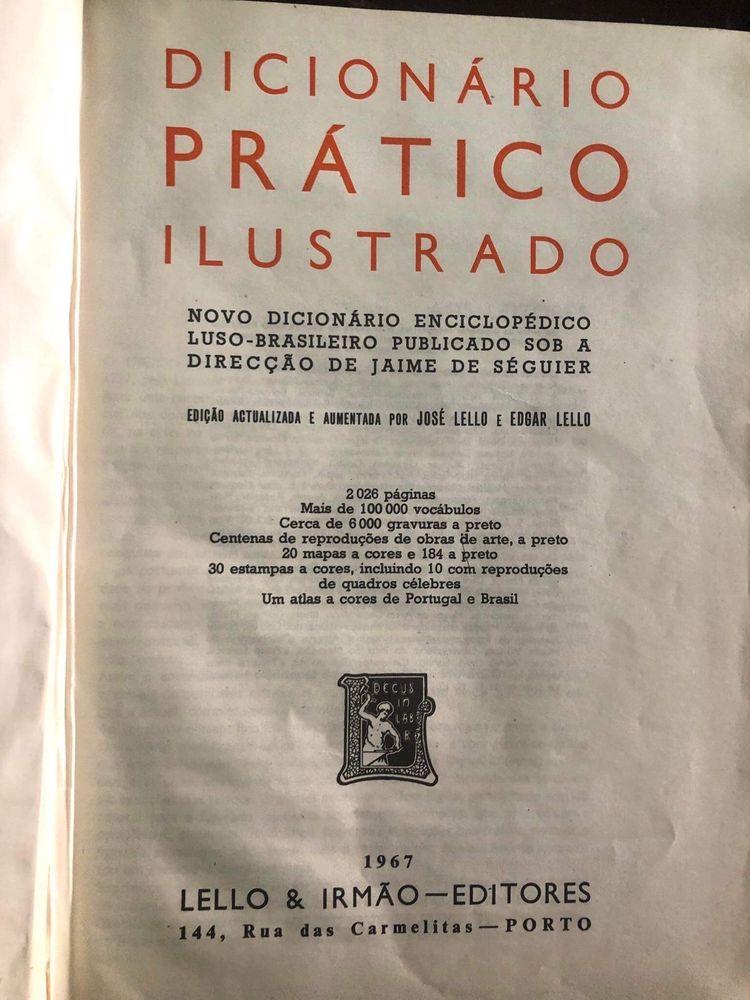 Dicionário Pratico Ilustrado - 1967