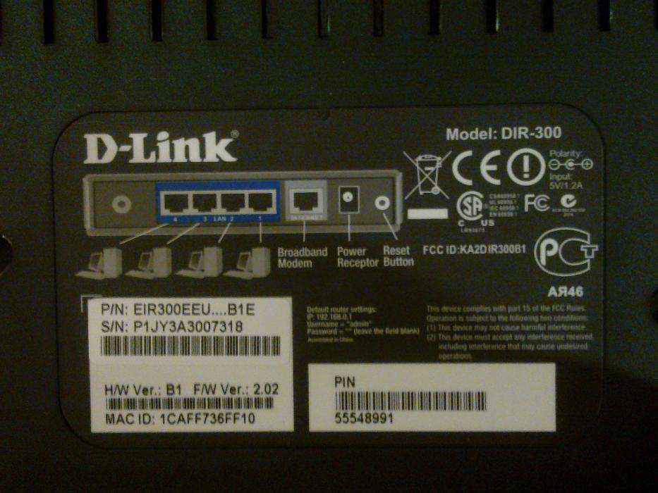 Router Dlink DIR-300 + zasilacz 5V 1,2A