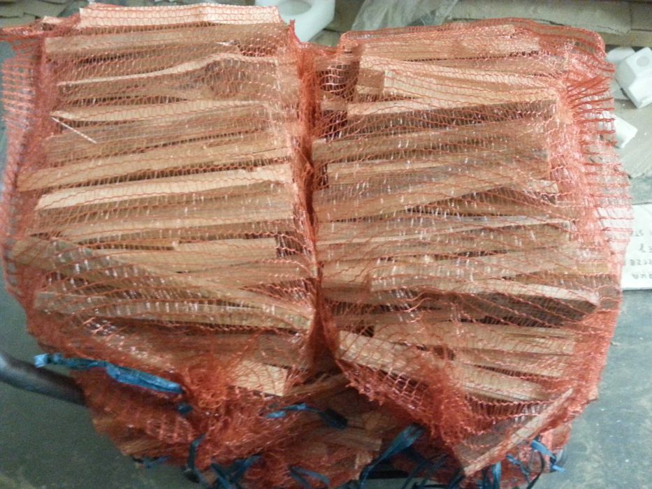 Drewno rozpałkowe pakowane drobno rąbane