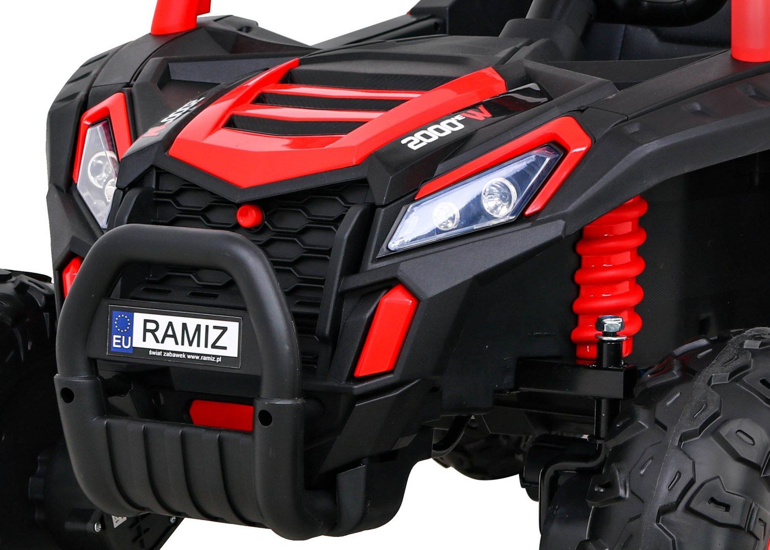 4x4 Samochód AUTO  na akumulator Buggy UTV 2000M Racing Czerwony