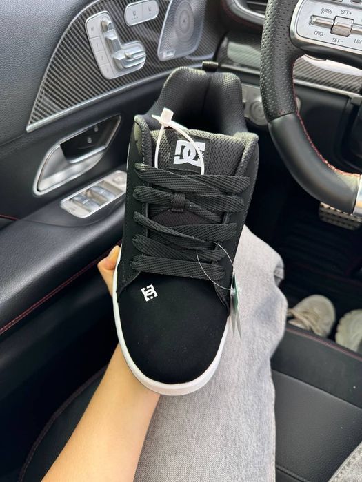 АКЦІЯ!DC Sneakers Court Graffik Black White 37 38 39 40 41 42 43 44 45