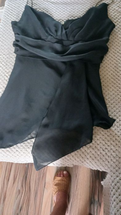 Czarna bluzka na ramiączkach rozM