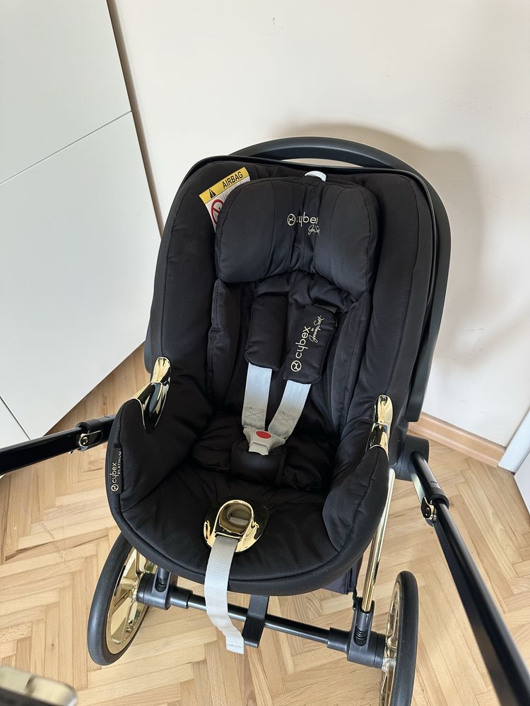Wózek CYBEX PRIAM by Jeremy Scott 3w1 + baza i akcesoria