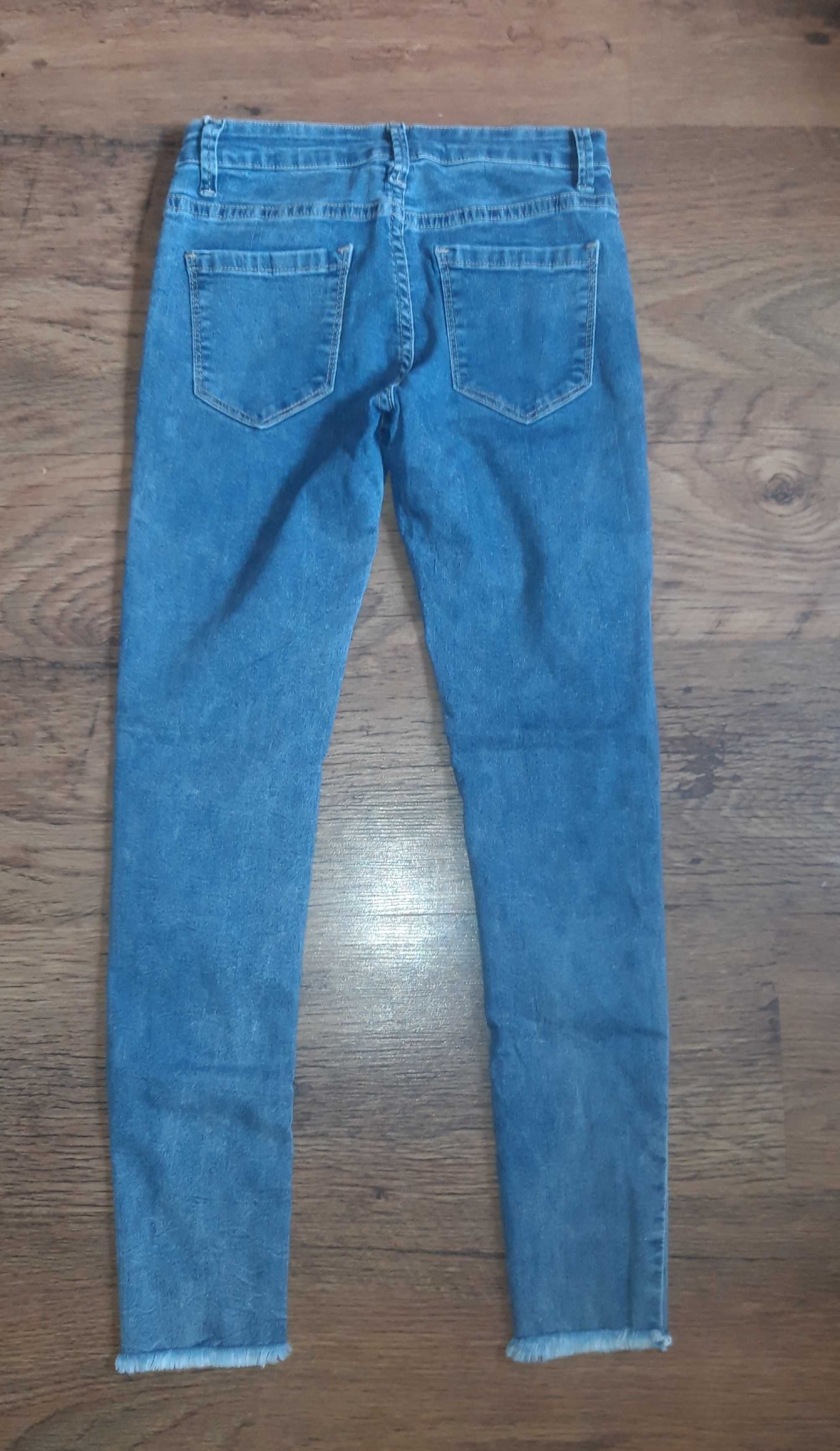 r. XS spodnie jeansowe