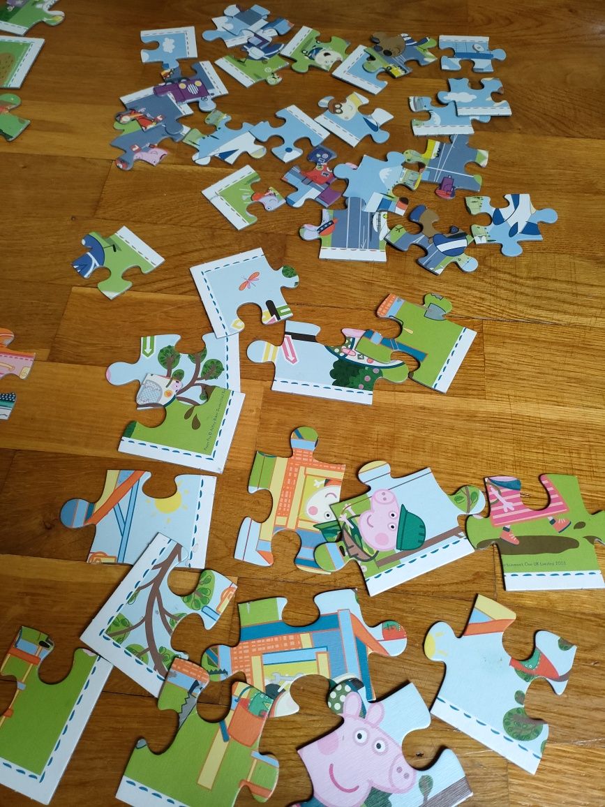 Zestaw puzzle świnka peppa memory gra