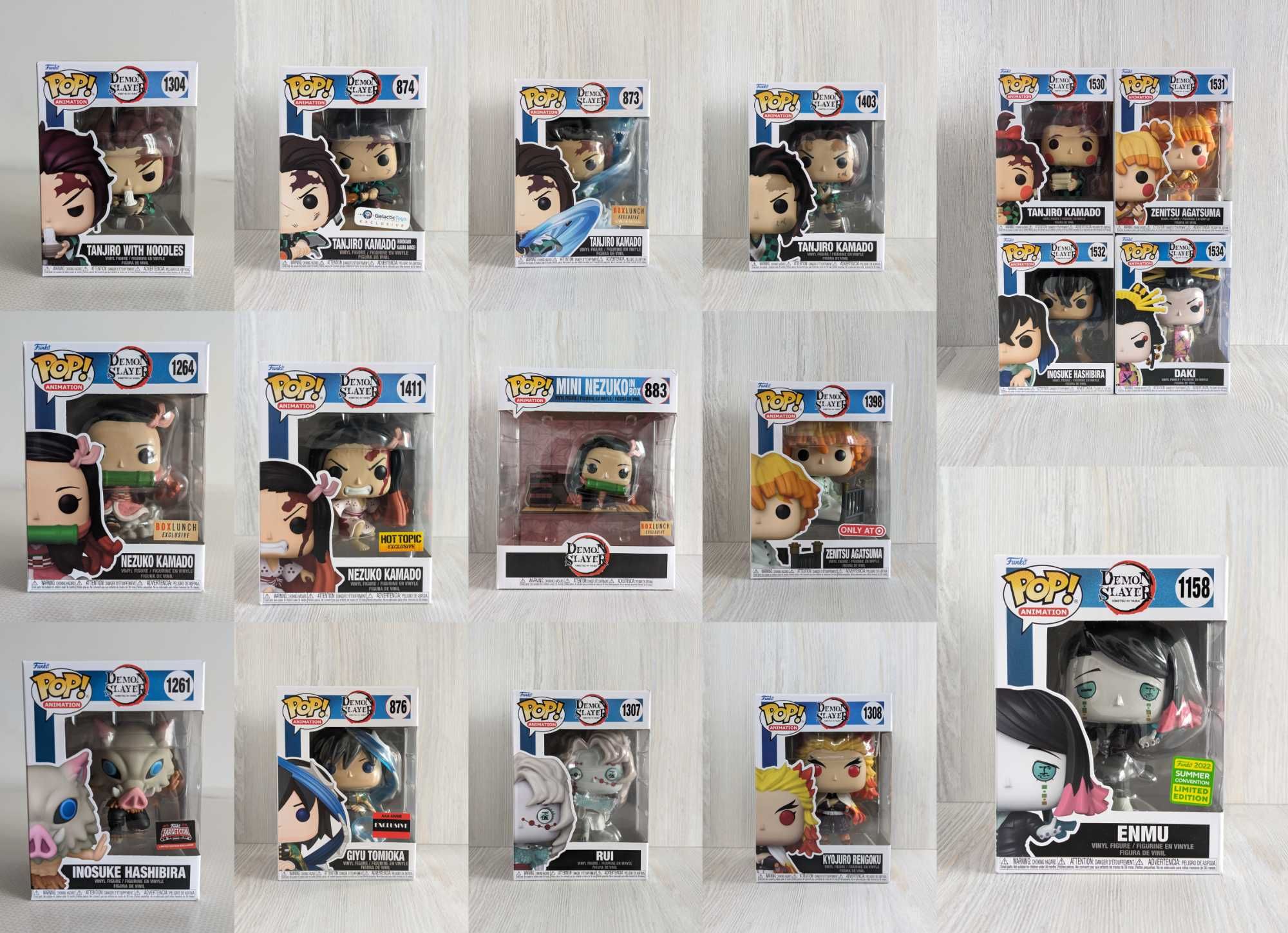 Funko Pop Аніме Атака Титанів, Demon Slayer, One Piece, Pokemon, інші