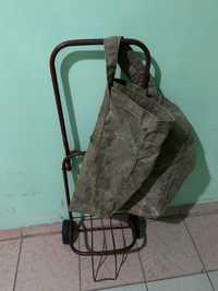 Тележка хозяйственная « кравчучка» и брезентовая большая сумка