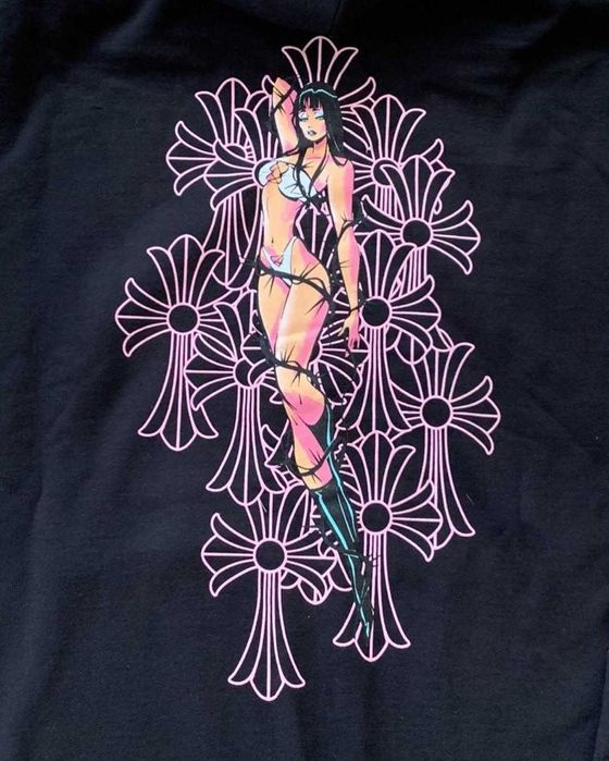 зип худи Chrome hearts deadly doll hoodie zip