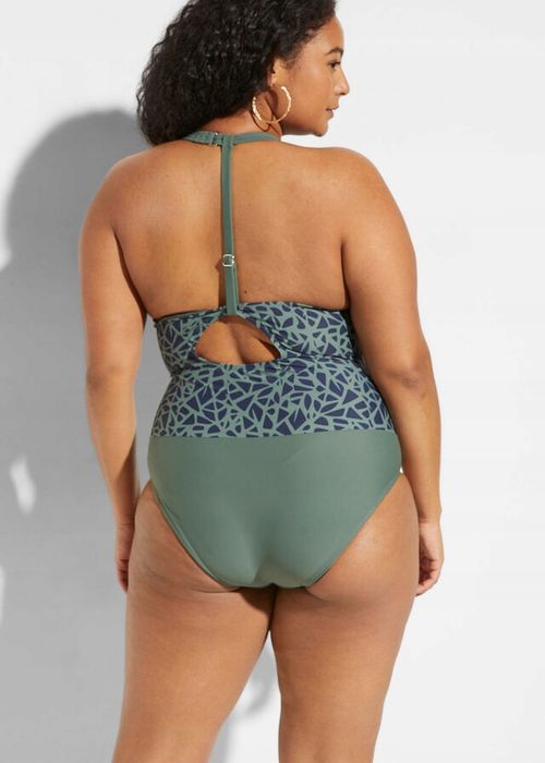 Kostium jednoczęściowy wzorzysty r.40