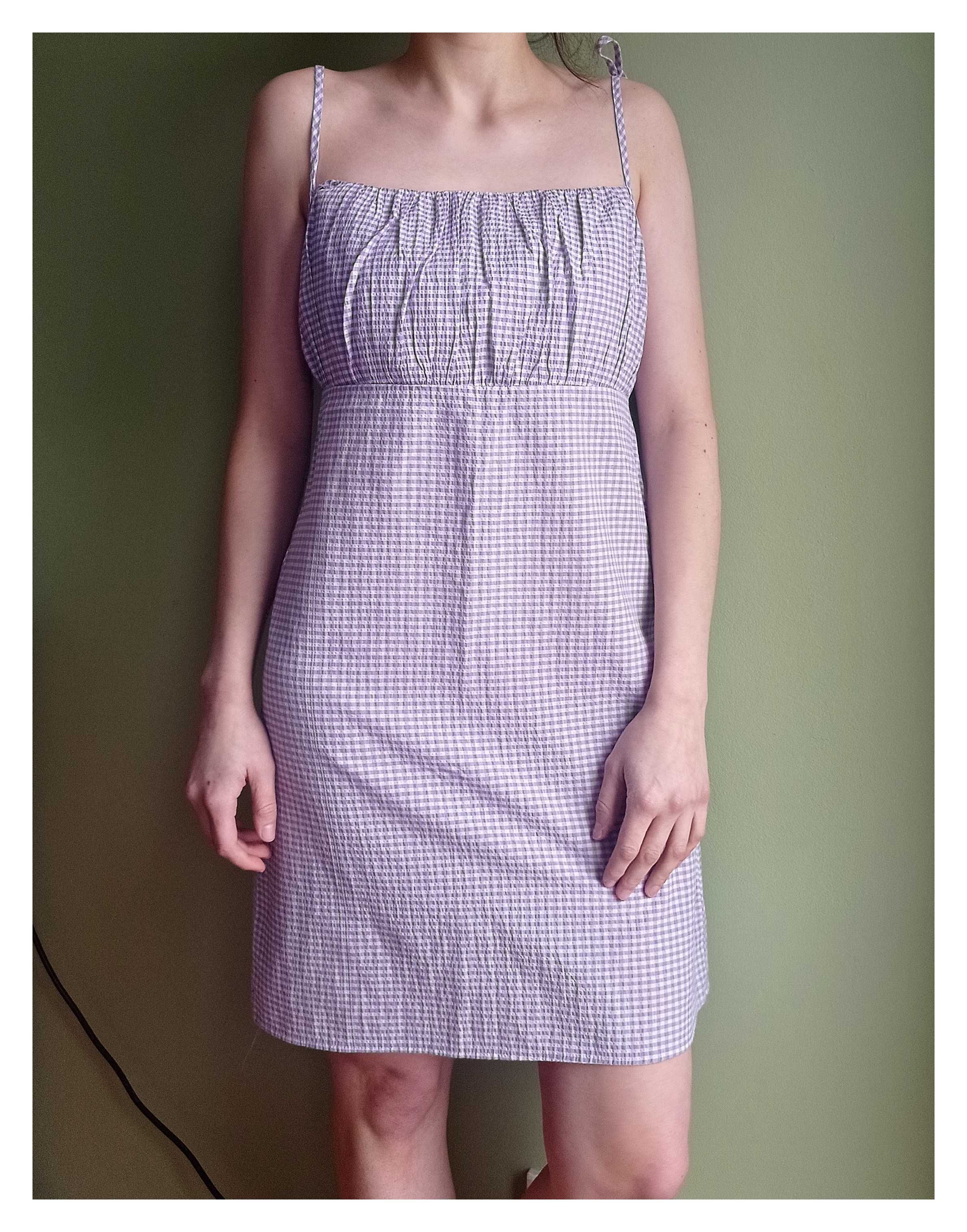 Sukienka w kratkę Primark vintage retro