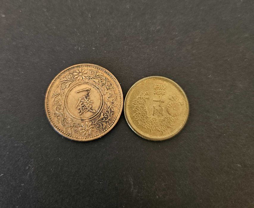 1 sen 1924 + 50 sen 1948 Japão