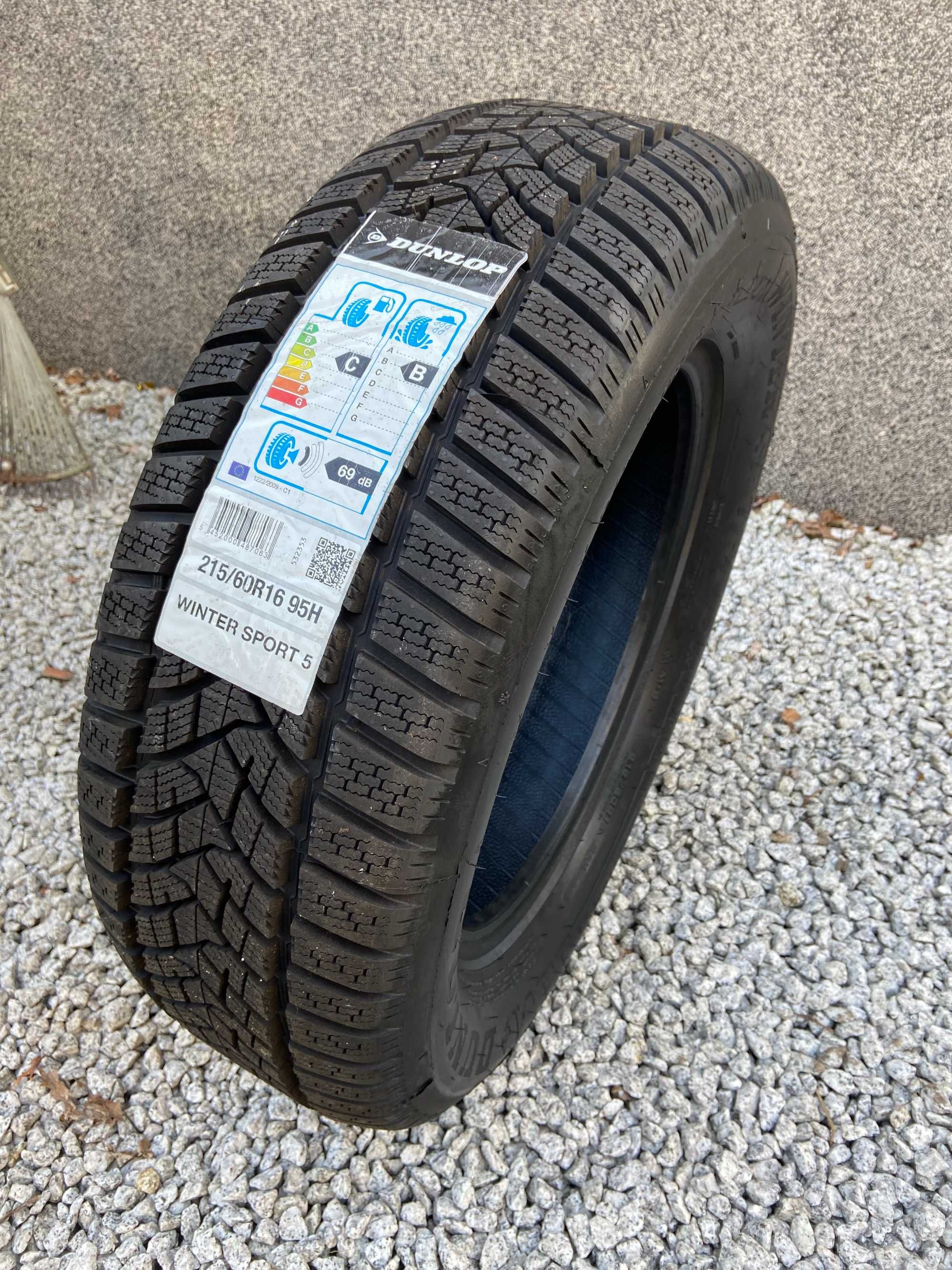 2x 215/60R16 Dunlop Winter Sport 5 Nowe DOT 2019