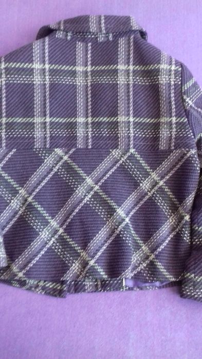 H&M krótki płaszczyk w kratkę r.18
