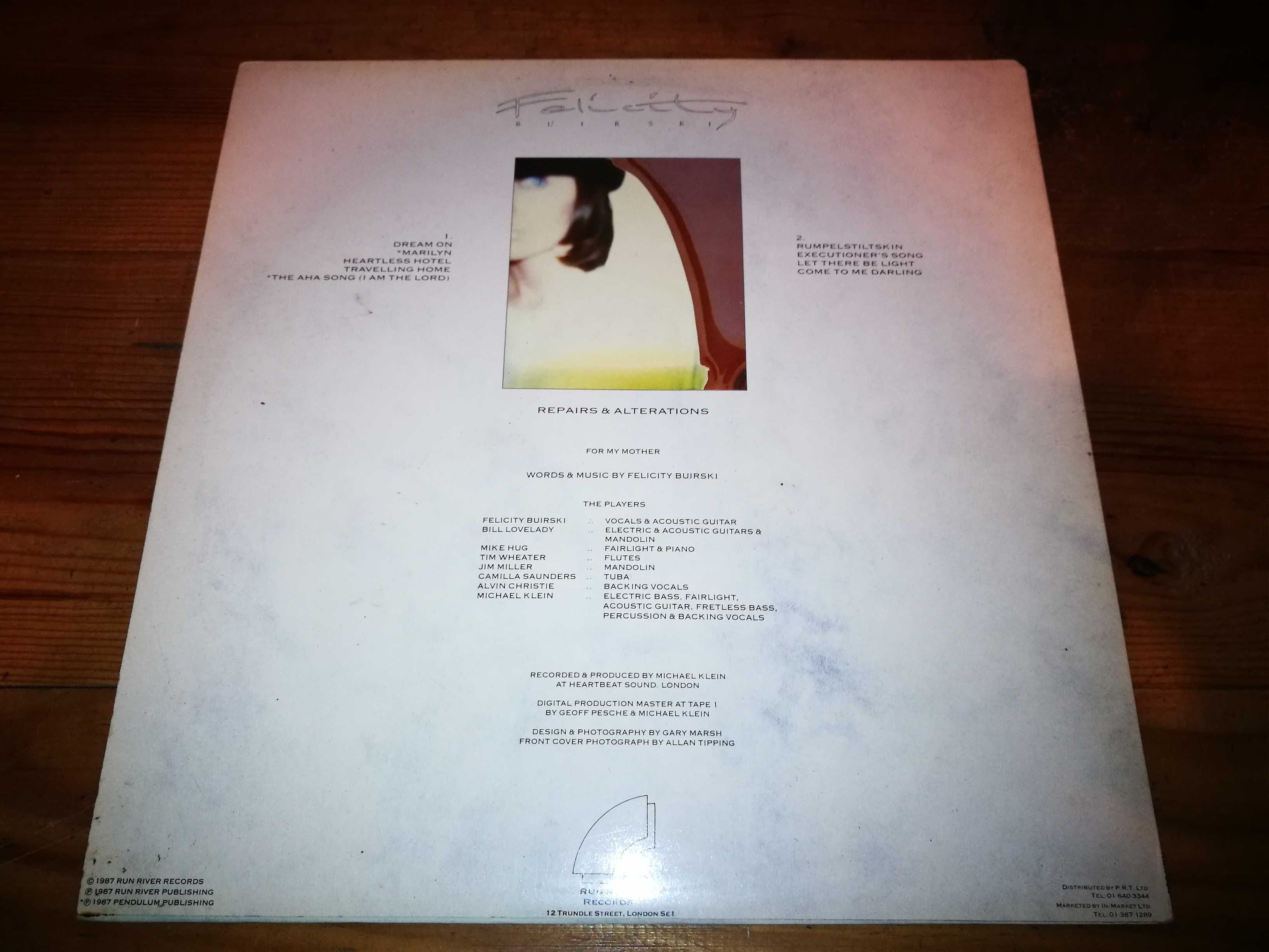 FELICITY BUIRSKI (Folk-Rock)-Repairs&Alternations (Ed ING–1987) LP