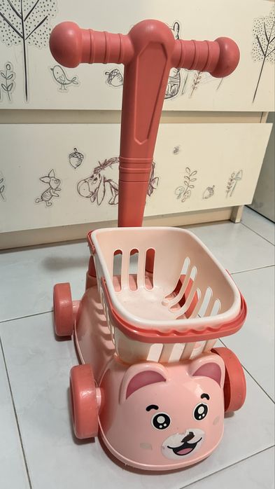 Carrinho rosa infantil