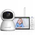 Elektroniczna Niania Feegar Baby Monitor Obrotowa Bez WiFi Nagrywanie