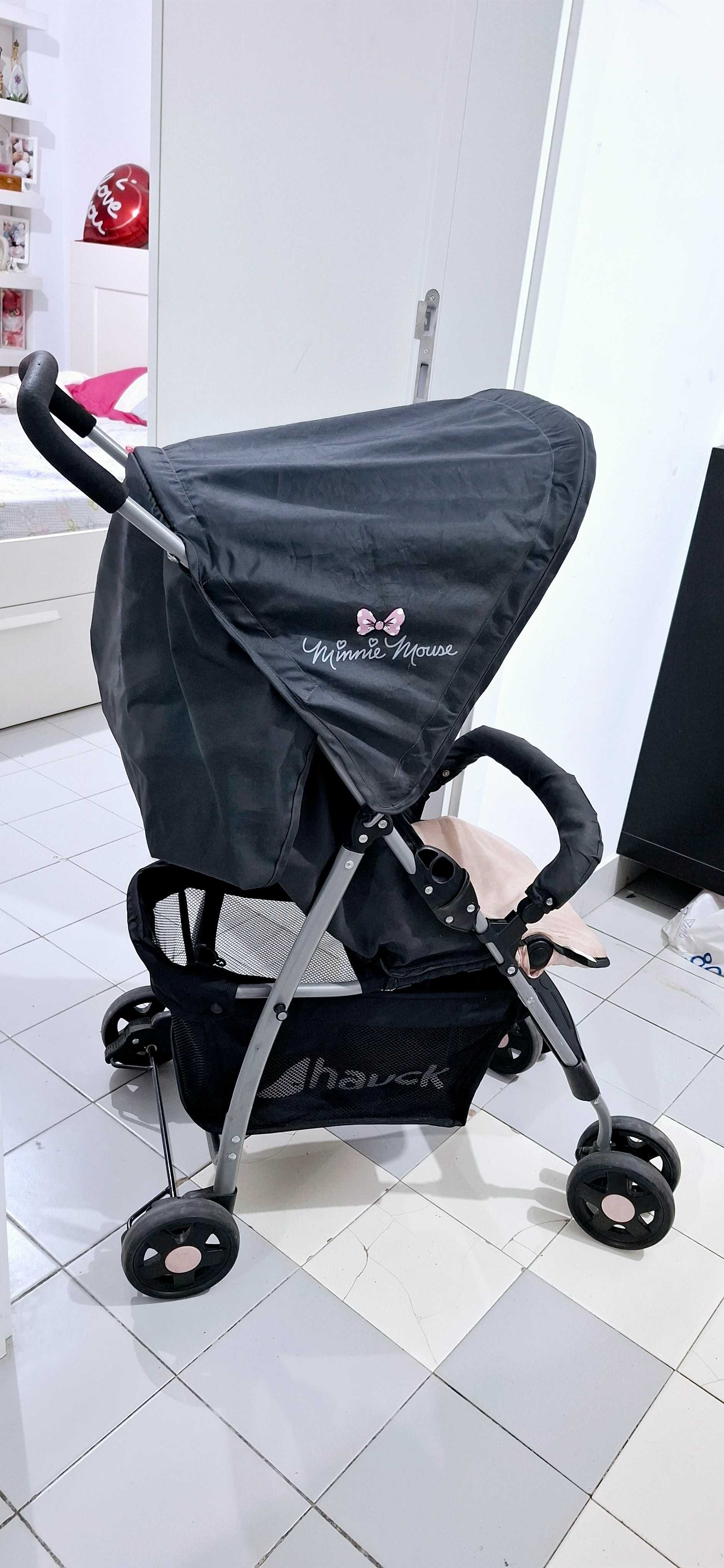 Carrinho Minnie mouse passeio lindo para crianças pouco uso
