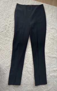 Spodnie damskie czarne  z rozcięciem zara XL 42