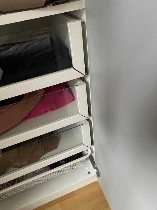 szafa ikea PAX  biała lustra