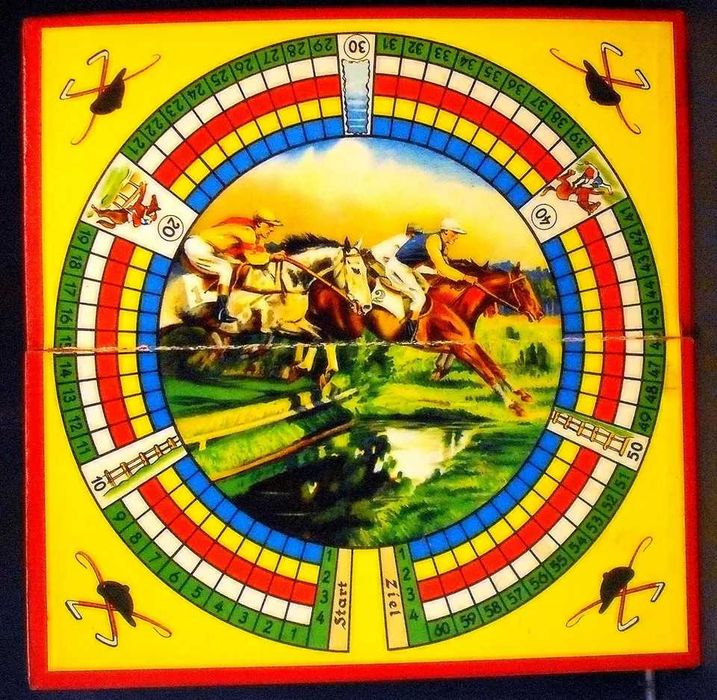 GESETZLICH GESCHUTZT - 6 x Board games 1950'S made in Germany